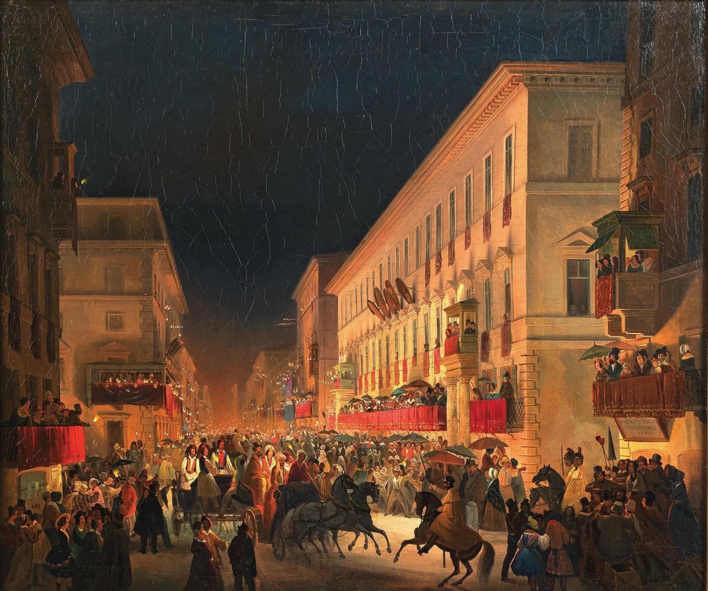 К.Ипполито. Карнавал в Риме. 1835